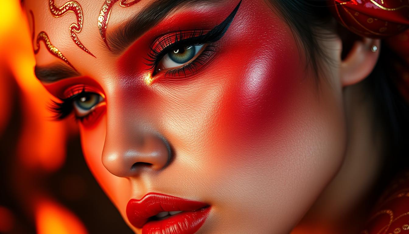 Year of the fire snake color makeup