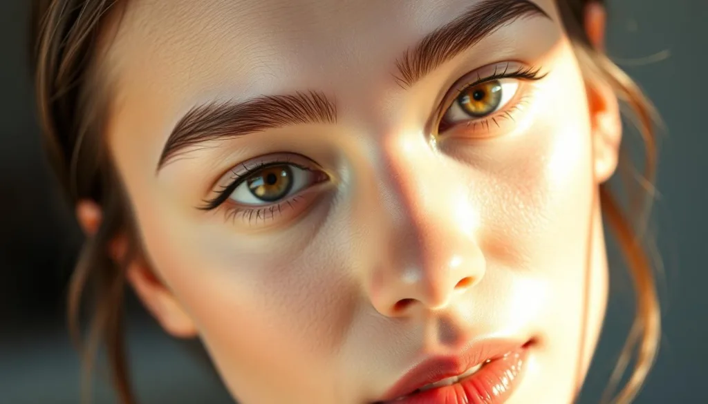 skinny brows