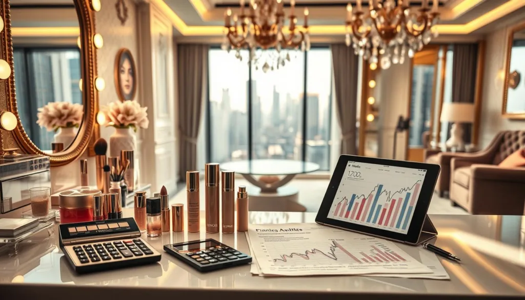 financial growth makeup brand