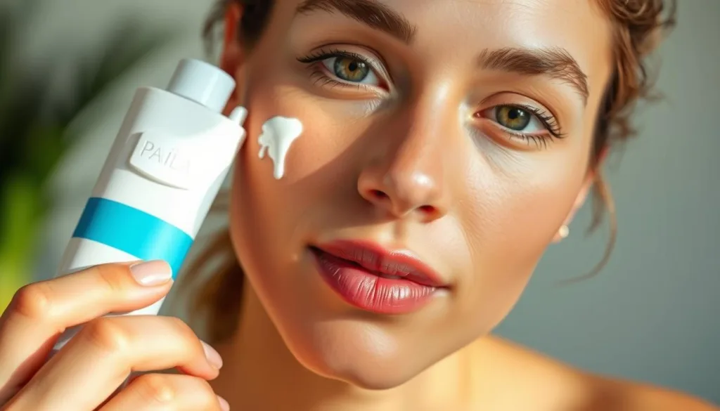 sunscreen application