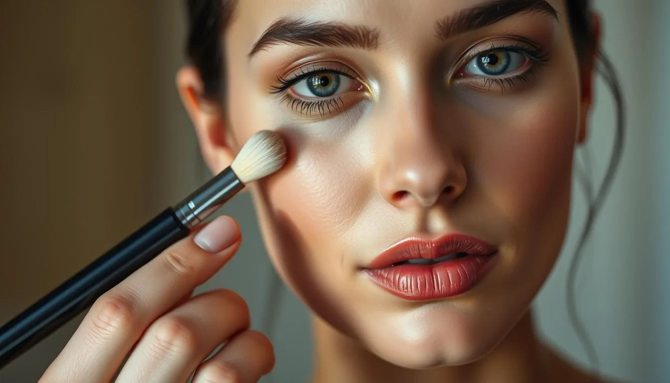 To able concealer with a brush or finger? Debate
