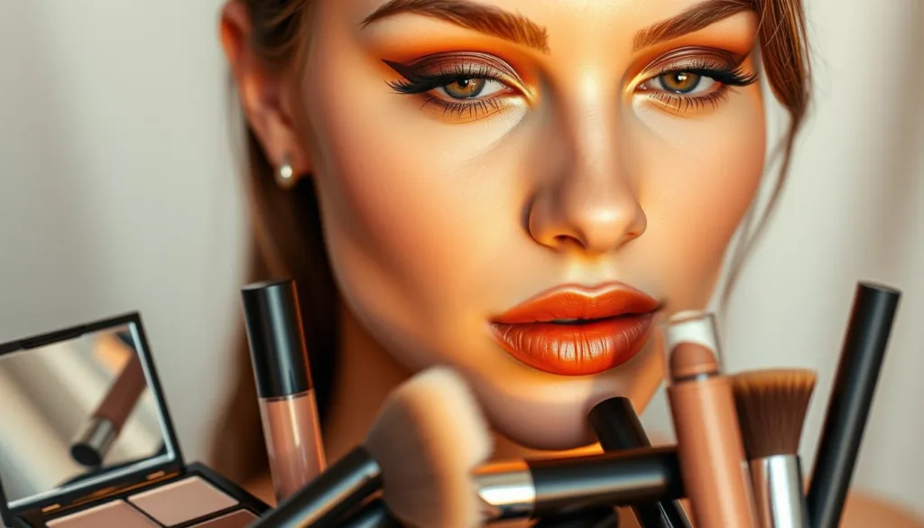 brown makeup tutorial