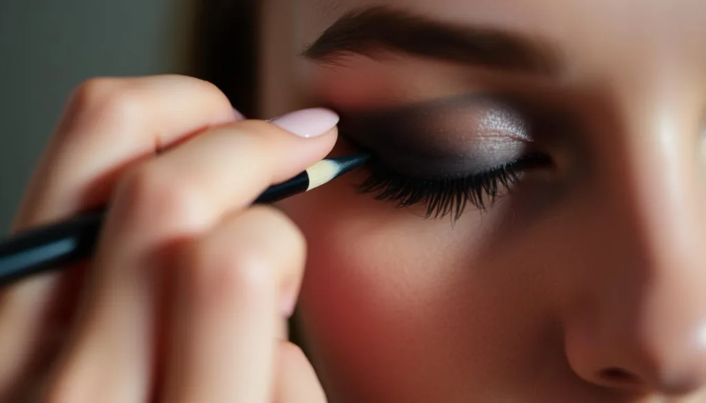 eyeliner application