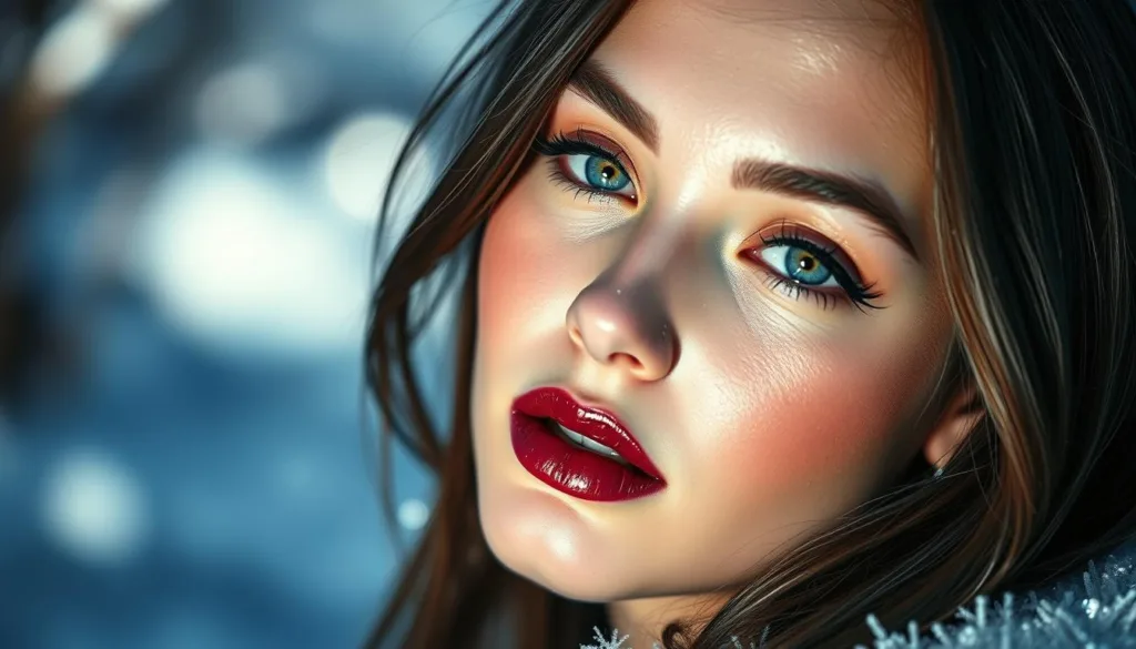 cold girl glam makeup look