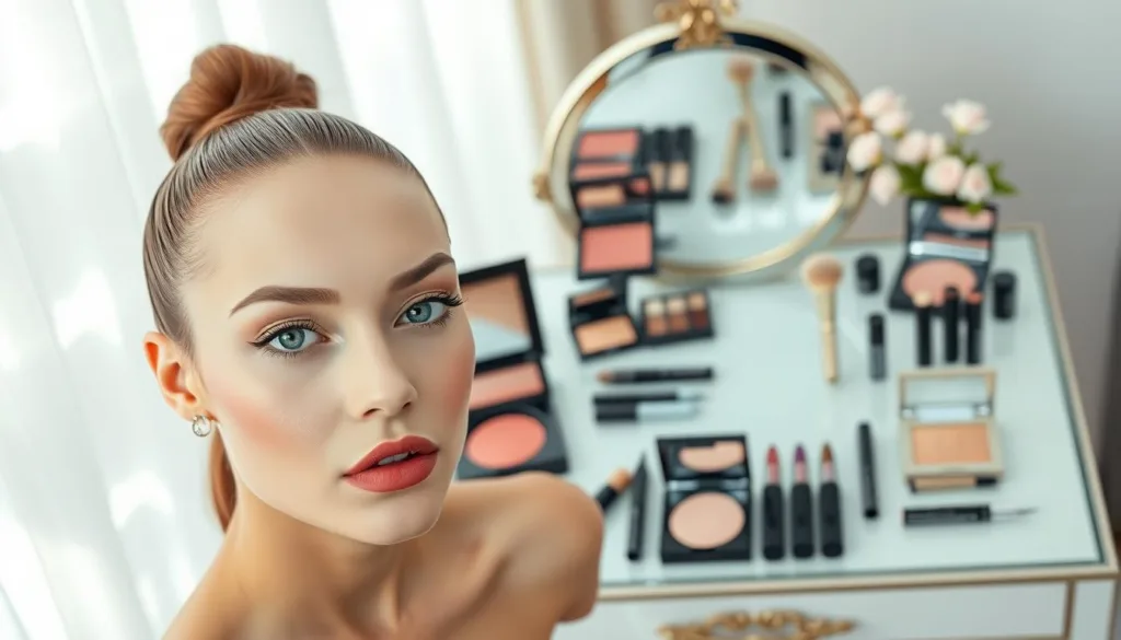 Spring makeup trends with Cloud Dancer