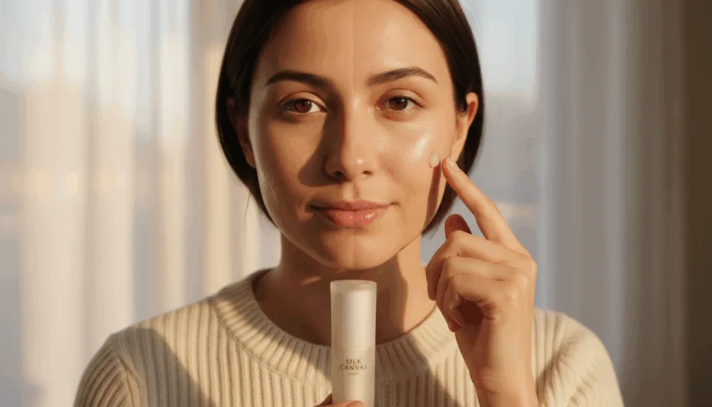makeup primer application