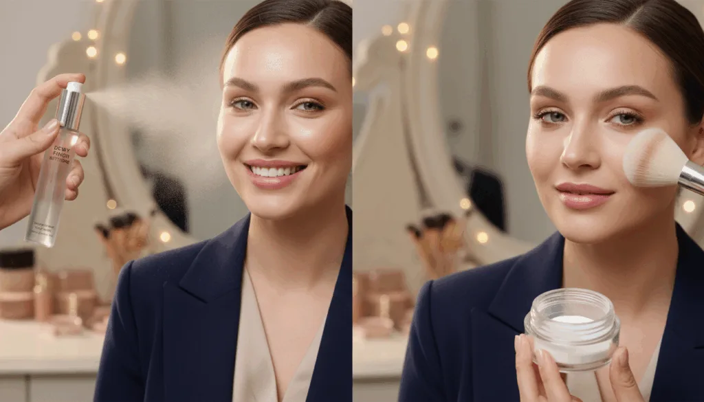 makeup setting spray vs powder makeup setting spray vs powder