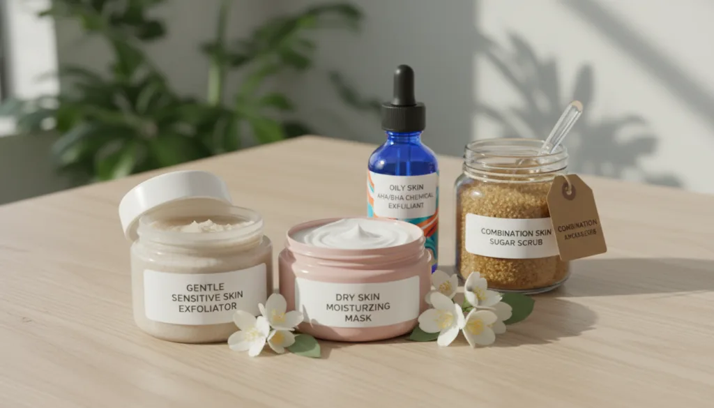 exfoliation for different skin types